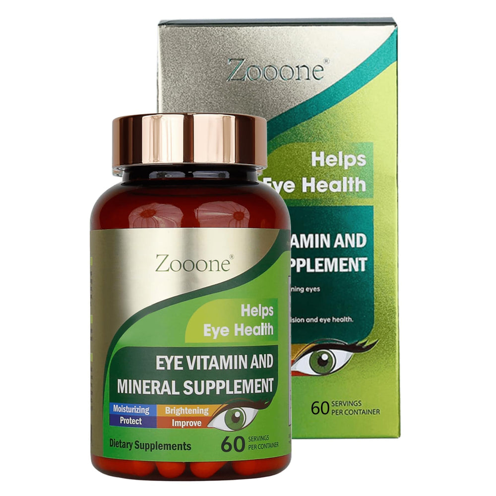 zooone frente del empaque mostrando cápsulas y beneficio de protección macular