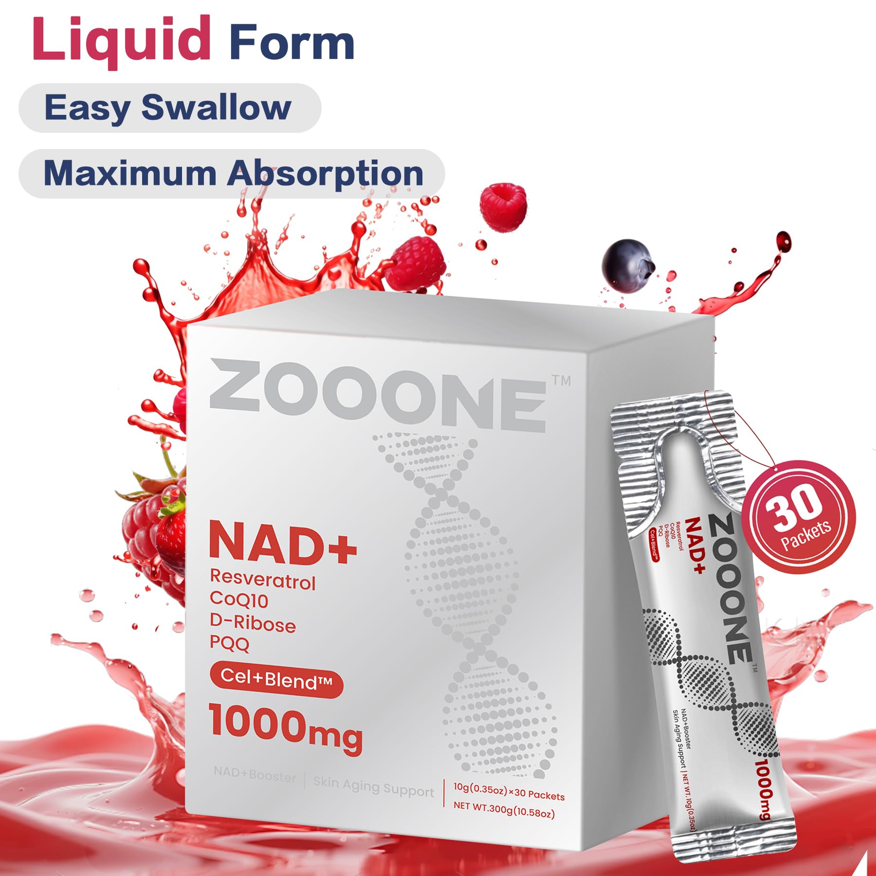 Zooone NAD: gotero y mejor absorción de la fórmula líquida