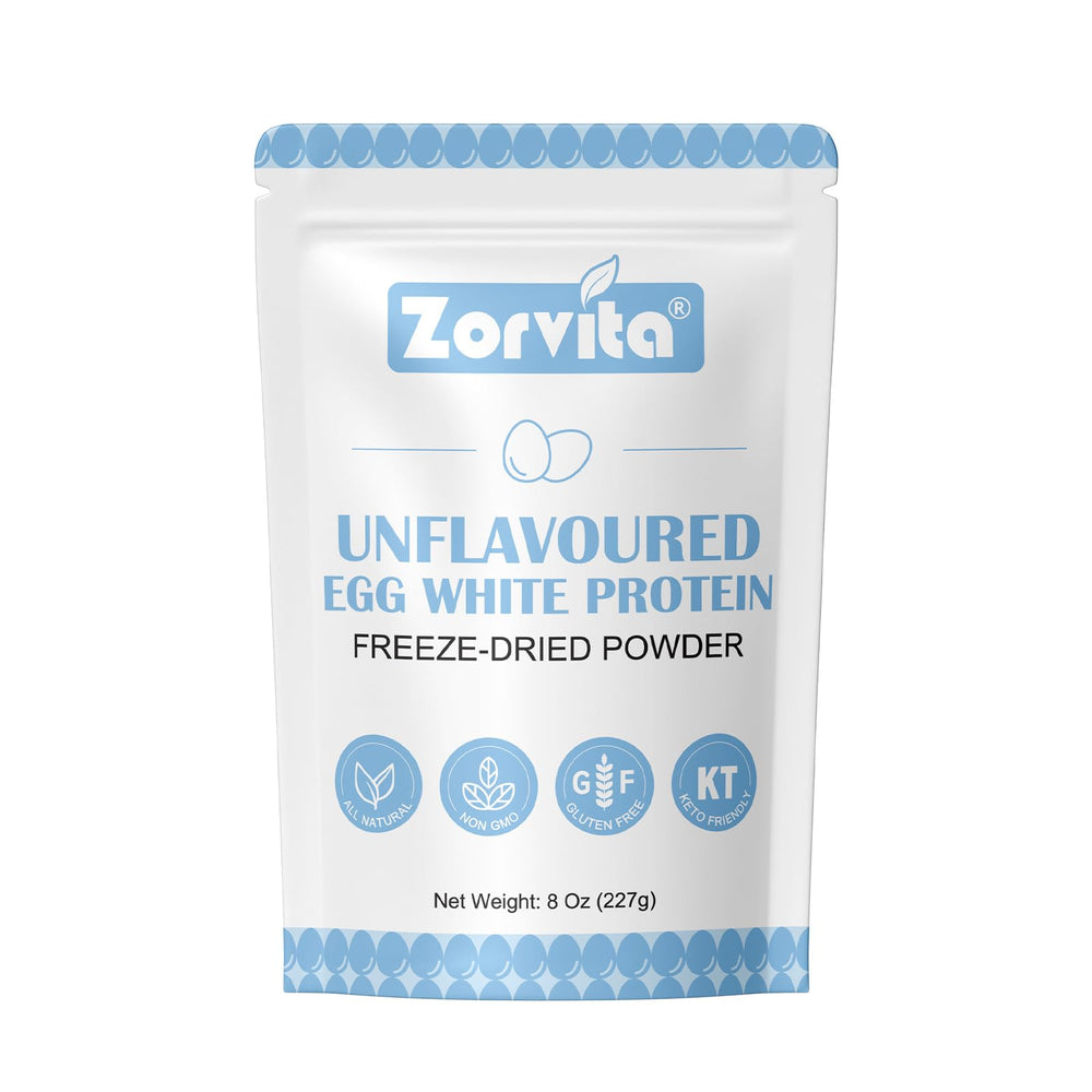 Zorvita envase frontal mostrando marca y peso, ventaja almacenamiento práctico