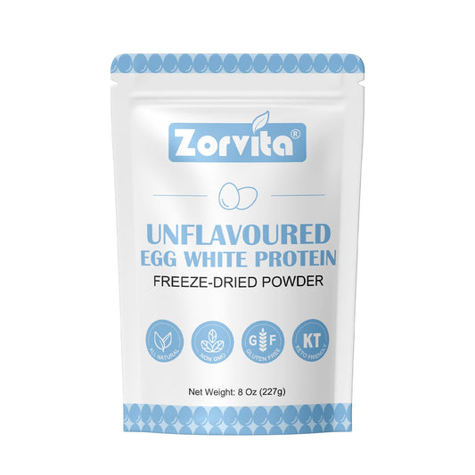 Zorvita envase frontal mostrando marca y peso, ventaja almacenamiento práctico