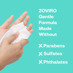 Zoviro paquete resellable abierto que conserva humedad y facilita uso