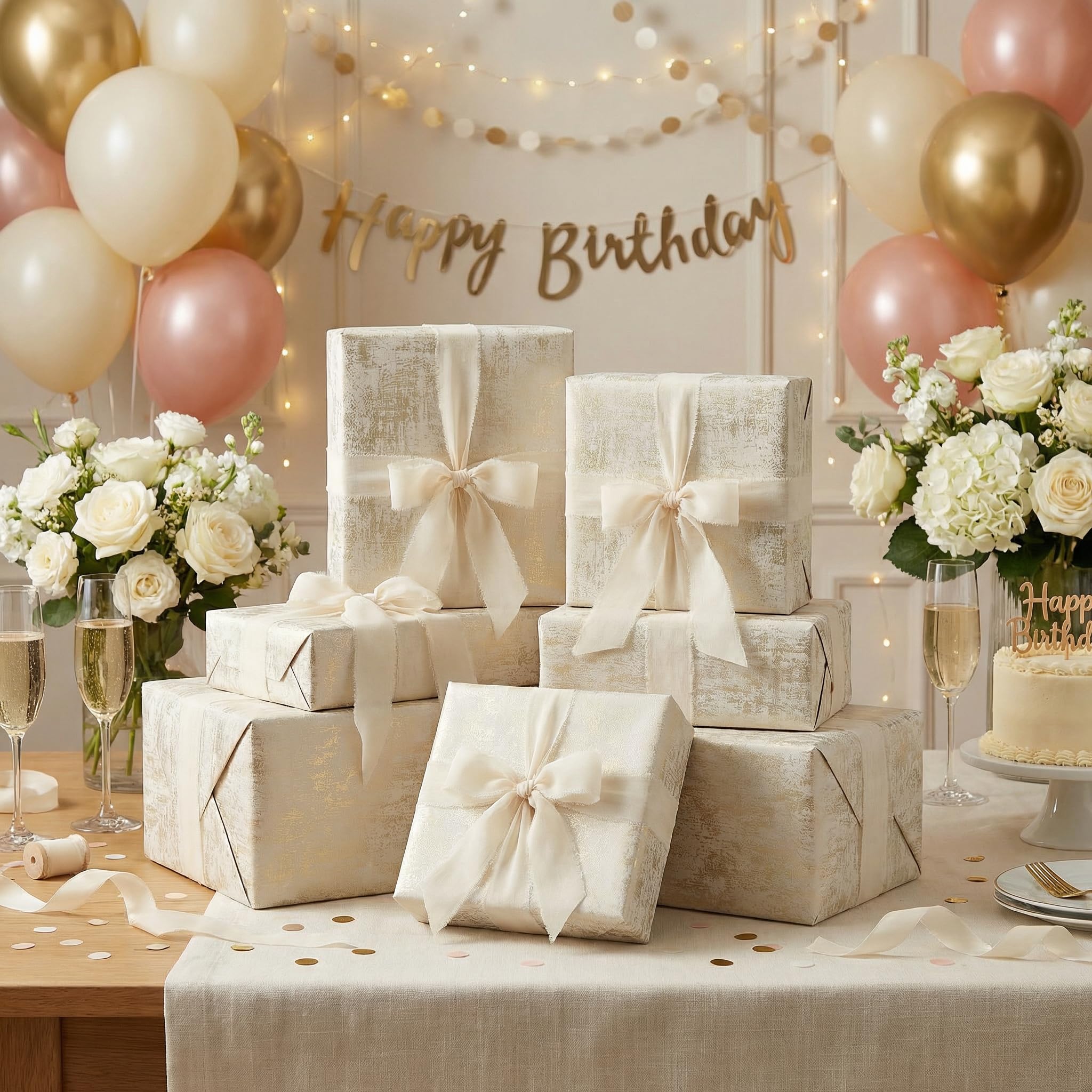 Zoyzoygo caja envuelta estilo boda que realza el regalo