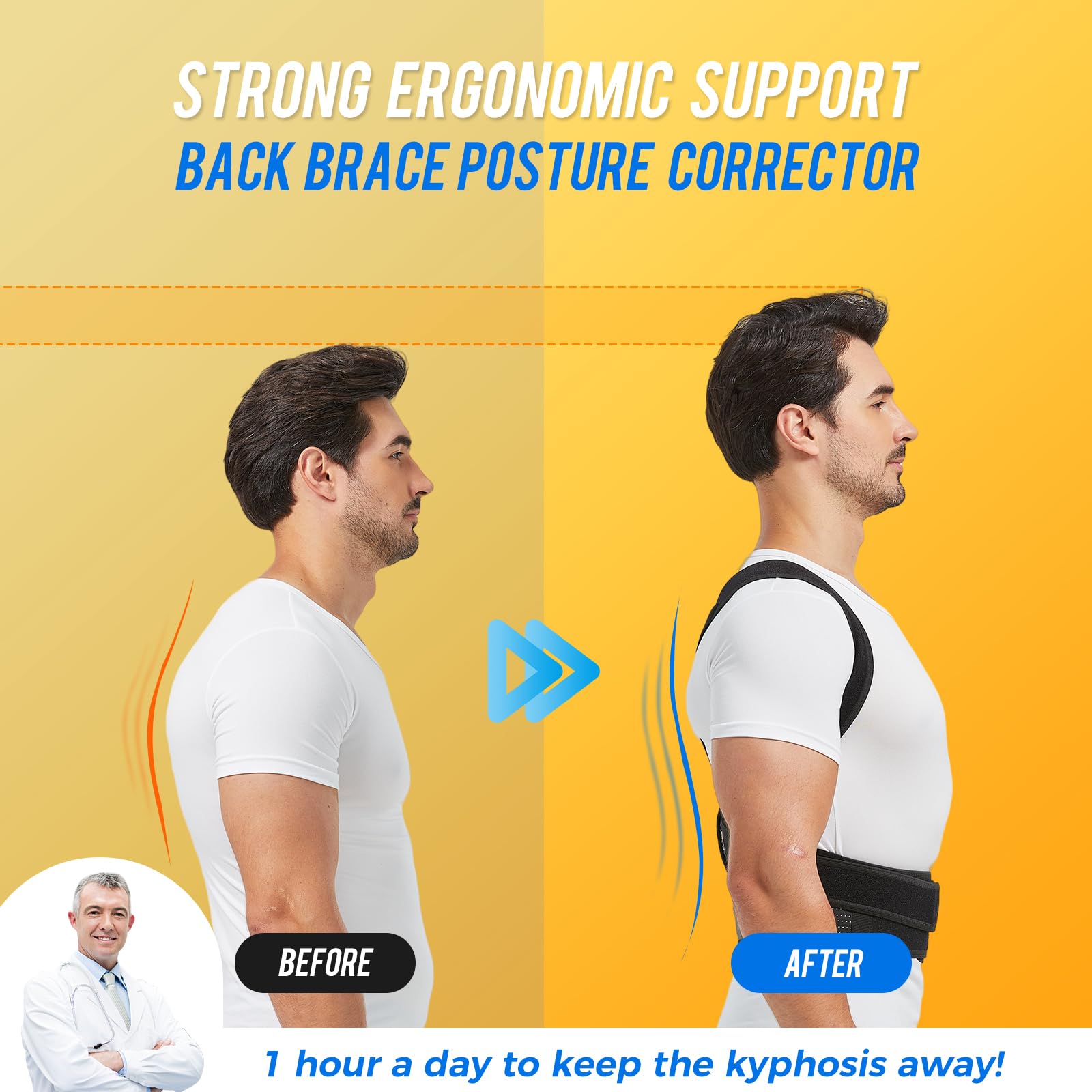 ZSZBACE barras flexibles mostrando soporte lumbar cómodo