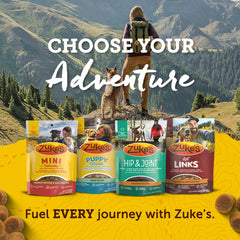 Zuke's etiqueta nutricional detalle, información clara de ingredientes