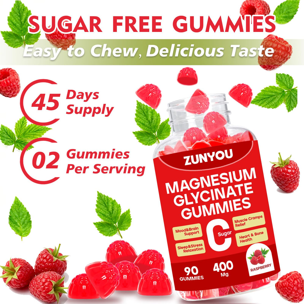 ZUNYOU gomitas sabor frambuesa sin azúcar para alternativa dulce saludable