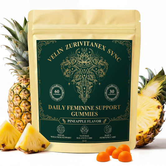 ZuriVitaNex Velin Sync gominolas probióticas piña, equilibrio íntimo.