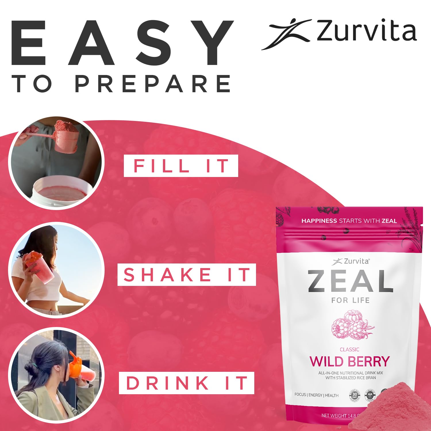 Zurvita Zeal ambientación en cocina para desayuno nutritivo y práctico