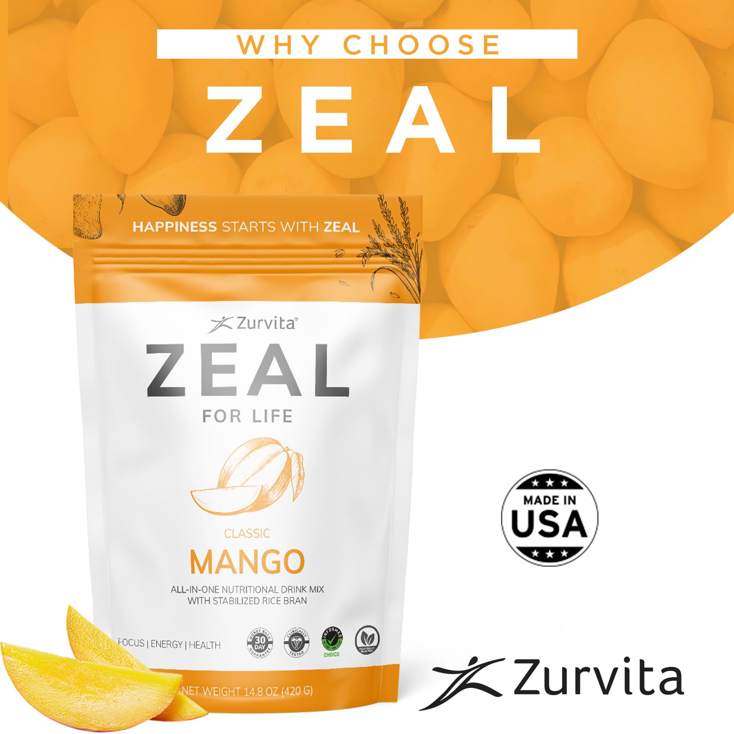 Bol con ingredientes integrales que incluye Zurvita para aporte vegetal