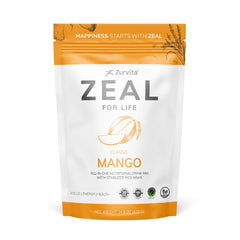 Zurvita Zeal frasco frontal mostrando diseño y beneficio nutricional