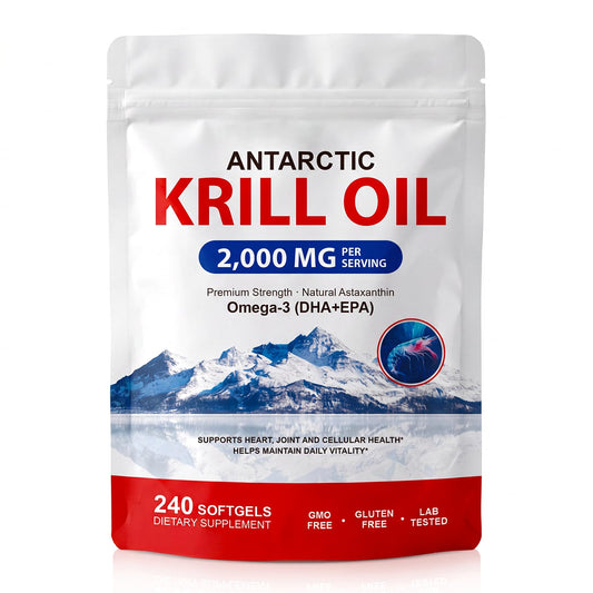 ZUZOKKAHA envase frontal de aceite de kril antártico, confianza de pureza