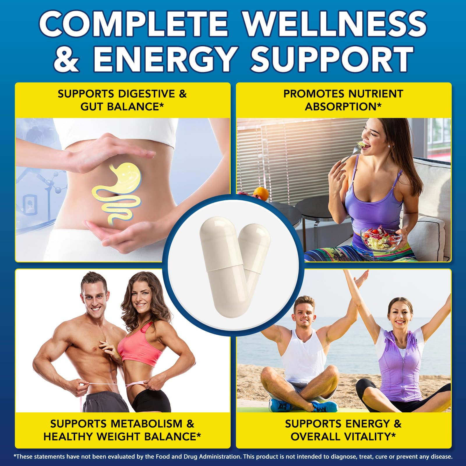 ZXXBEST lista de ingredientes clave y beneficios para salud intestinal