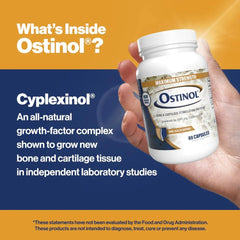 ZYCAL Ostinol cápsula cerca del envase abierto, confirma contenido real
