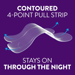 ZzzQuil persona aplicando tira nasal para abrir las vías y dormir mejor