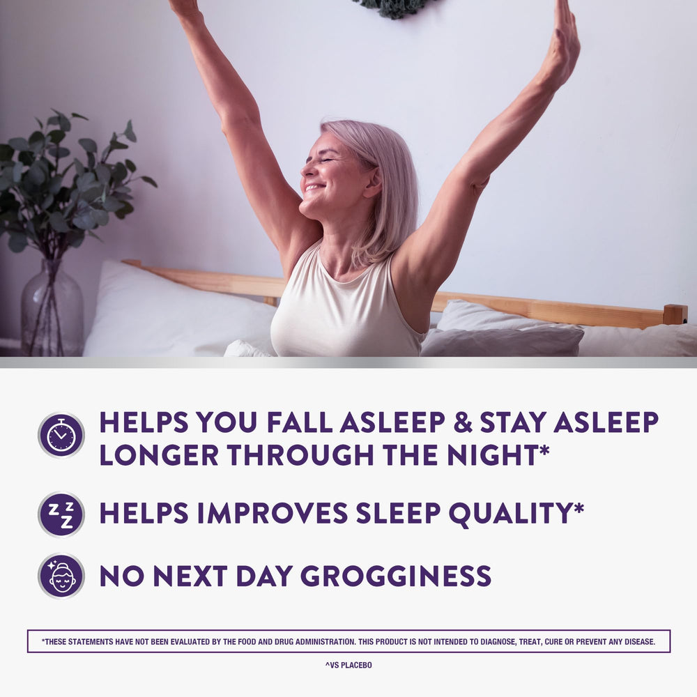 ZzzQuil etiqueta con ingredientes y mezcla de plantas calmantes