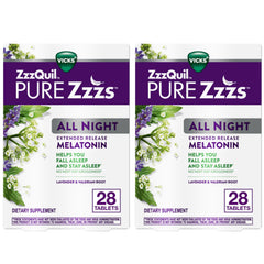 ZzzQuil frente del empaque mostrando 56 tabletas y beneficios