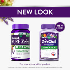 ZzzQuil gominola en primer plano con textura masticable y sabor atractivo