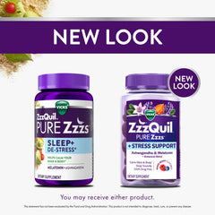ZzzQuil frasco abierto con gomitas visibles para uso práctico
