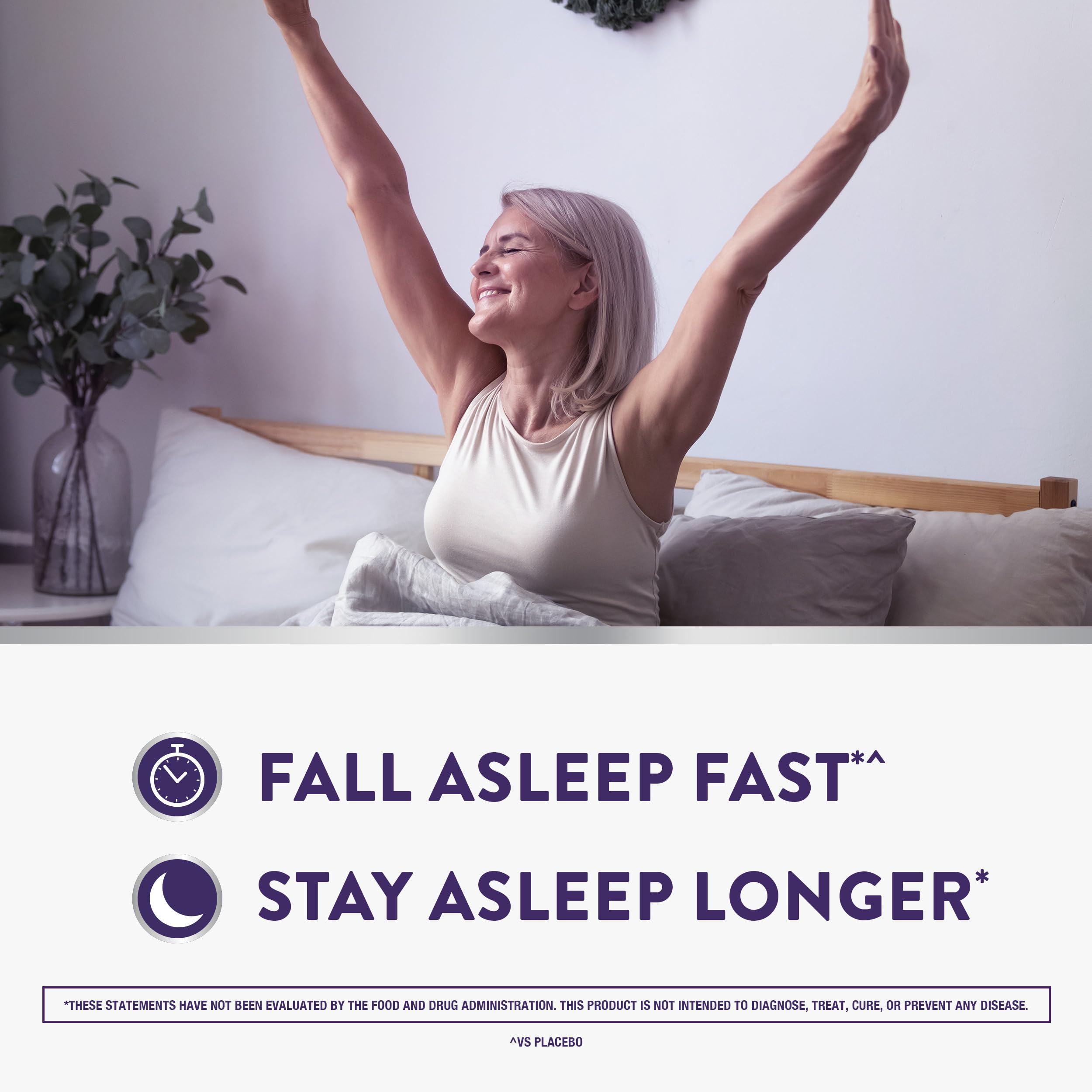 ZzzQuil ingredientes clave L-Theanine y GABA ilustrados para relajación mental